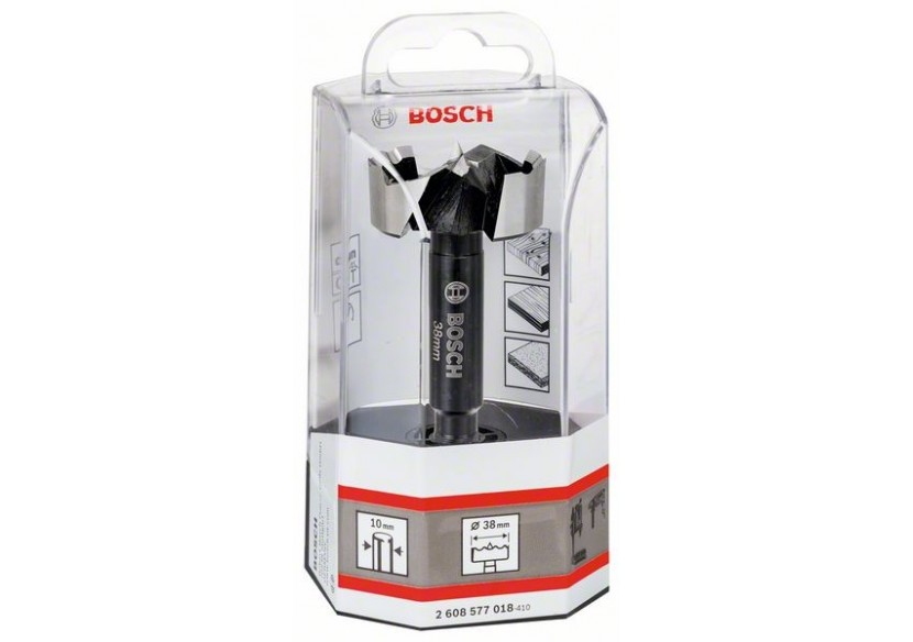 Mèche à façonner Forstner 38 mm 38 x 90 mm, d 10 mm, toothed-edge Pack de 1 - 2608577018 - Bosch