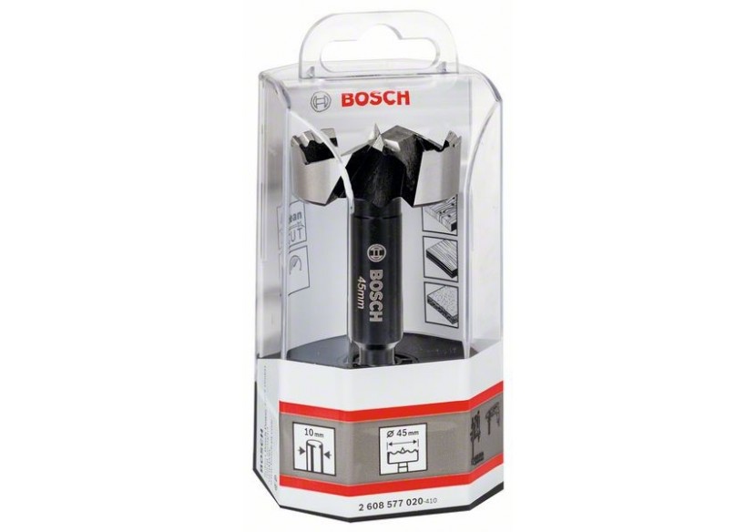 Mèche à façonner Forstner 45 mm 45 x 90 mm, d 10 mm, toothed-edge Pack de 1 - 2608577020 - Bosch