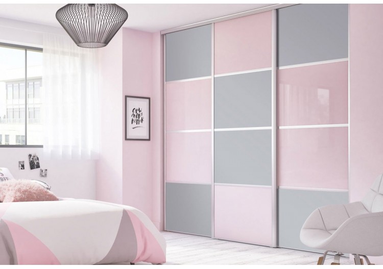 Façade de placard coulissante 3 portes Sydney mat - Kazed : Confort'Mat