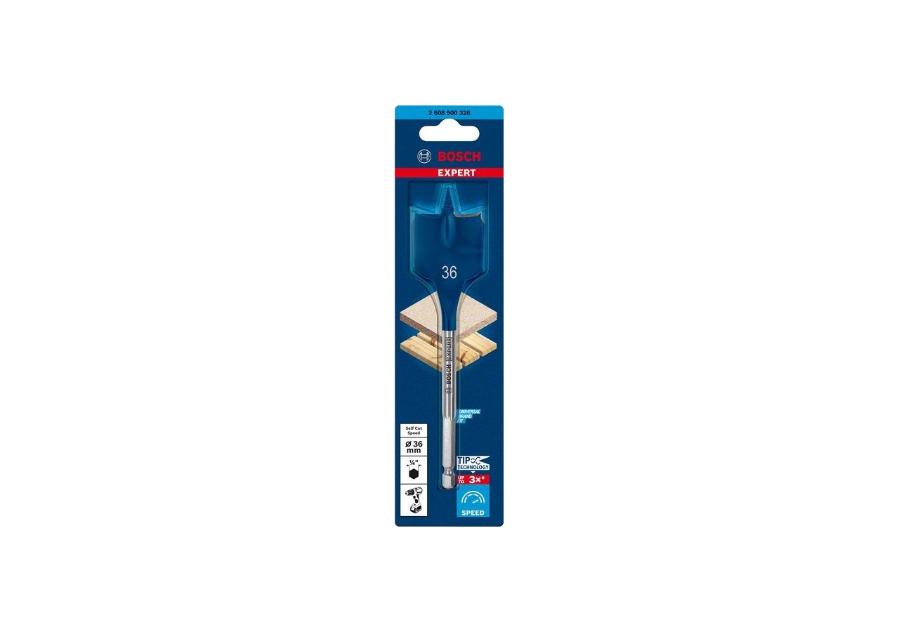 Mèche plate Expert SelfCut Speed 36 x 152 mm - 2608900328 - Bosch