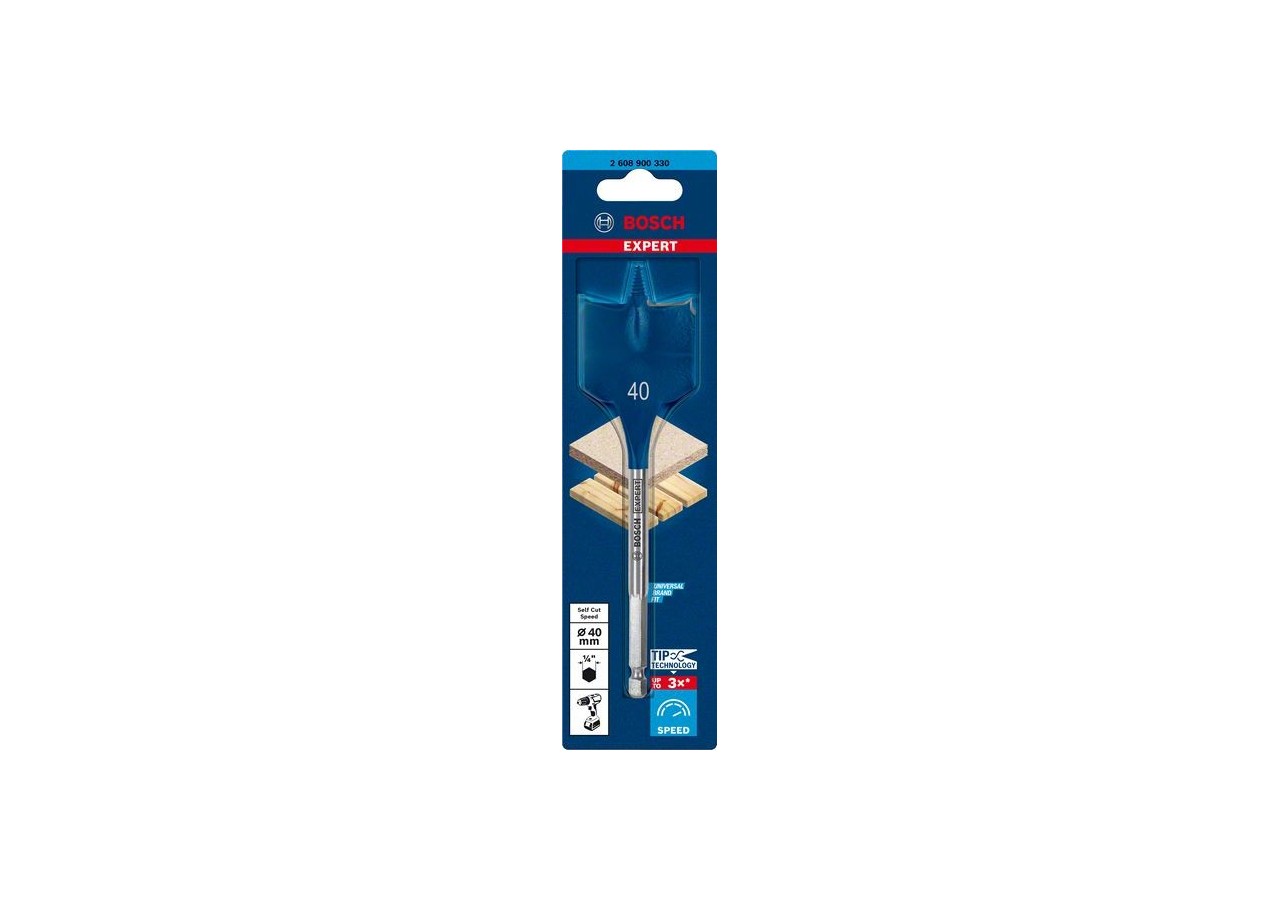 Mèche plate Expert SelfCut Speed 40 x 152 mm - 2608900330 - Bosch