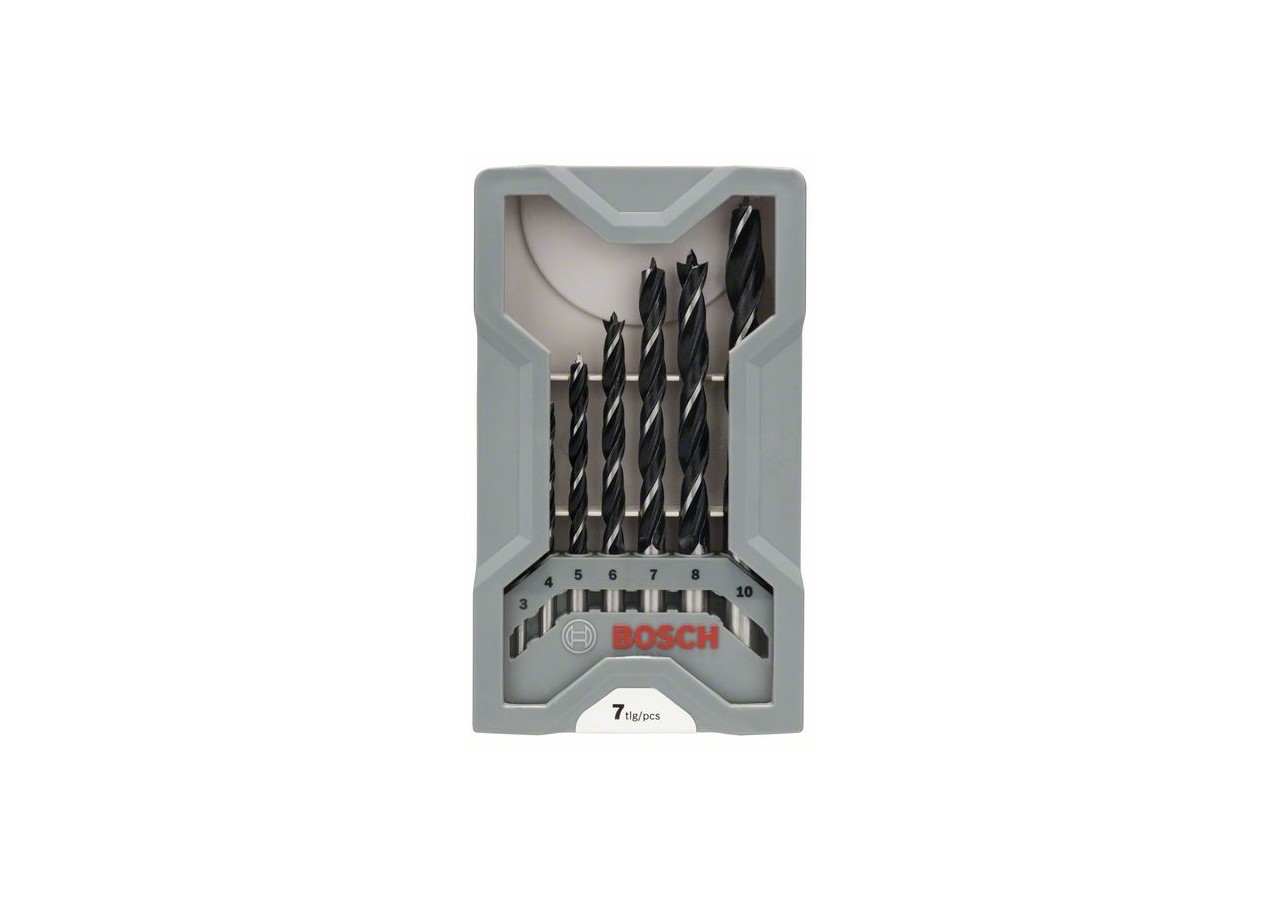 Mèches à bois, set de 7 pièces 3,4,5,6,7,8,10 Mèches à bois, set de 7 pièces - 2607017034 - Bosch