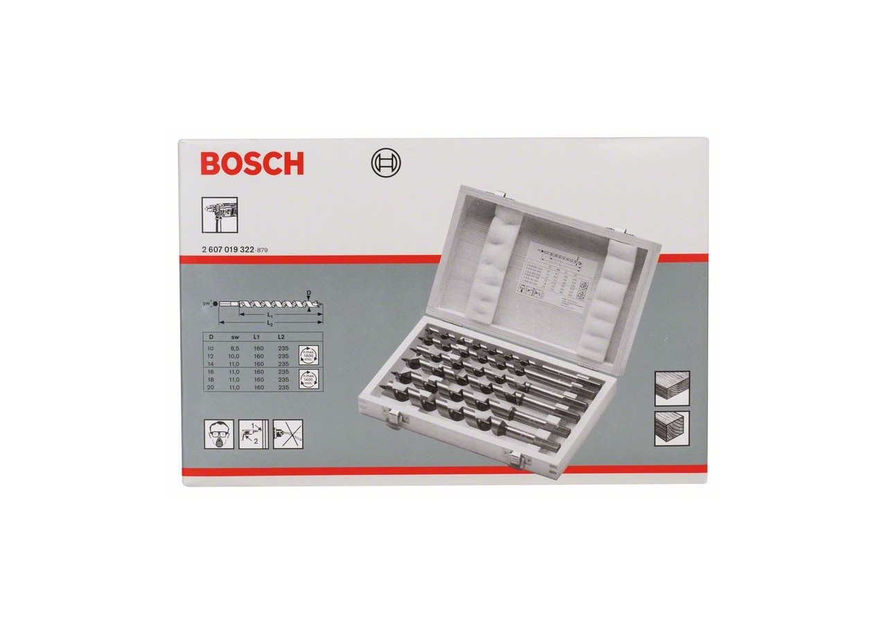 6 MECHES SPIRALES 10-12-14-16-18-20 - 2607019323 - Bosch