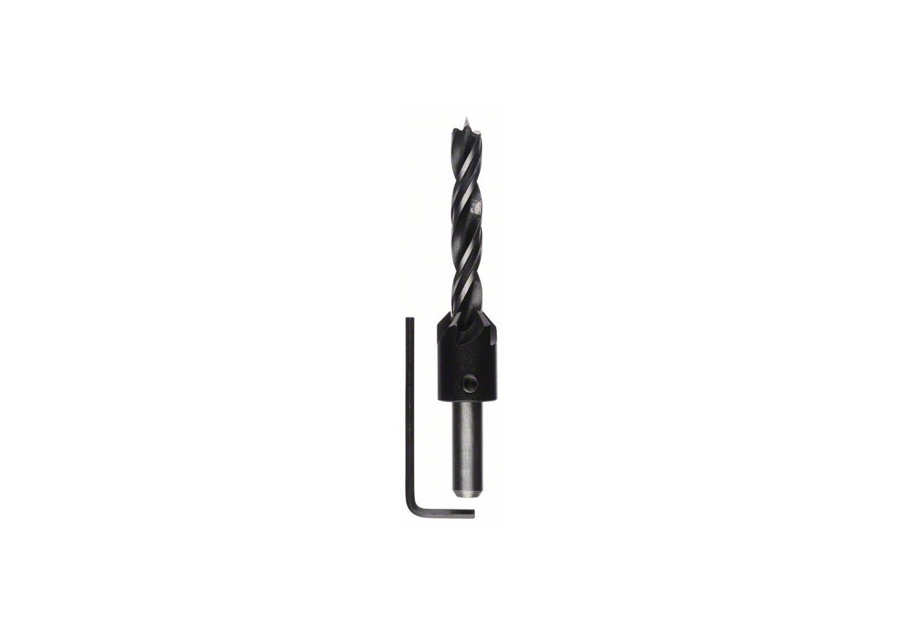 Mèches hélicoïdales à bois avec fraise à lamer 10 mm - 2608596396 - Bosch