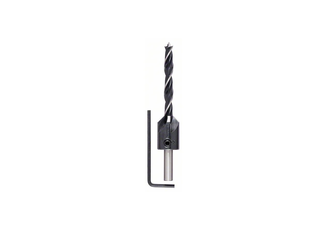 Mèches hélicoïdales à bois avec fraise à lamer 7 mm - 2608596394 - Bosch