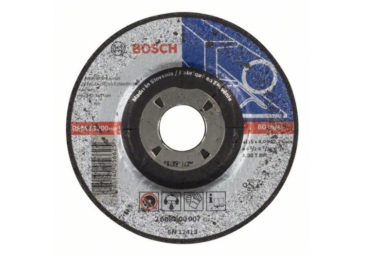 Meule à ébarber à moyeu déporté Expert for Metal A 30 T BF, 115 mm, 4,0 mm - 2608600007 - Bosch