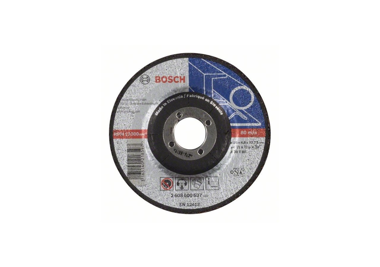 Meule à ébarber à moyeu déporté Expert for Metal A 30 T BF, 115 mm, 4,8 mm - 2608600537 - Bosch