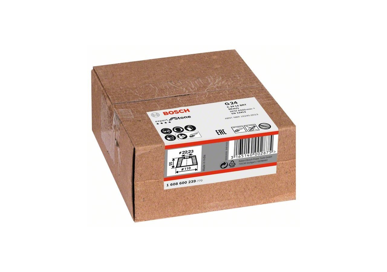 Meule boisseau conique – Pierre/béton 90 mm, 110 mm, 55 mm, 24 - 1608600239 - Bosch