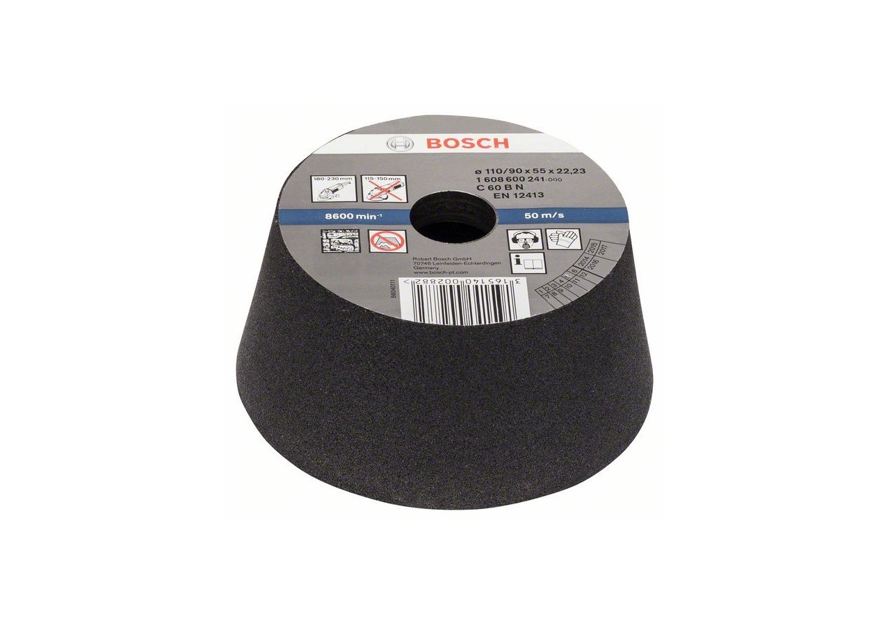 Meule boisseau conique – Pierre/béton 90 mm, 110 mm, 55 mm, 60 - 1608600241 - Bosch