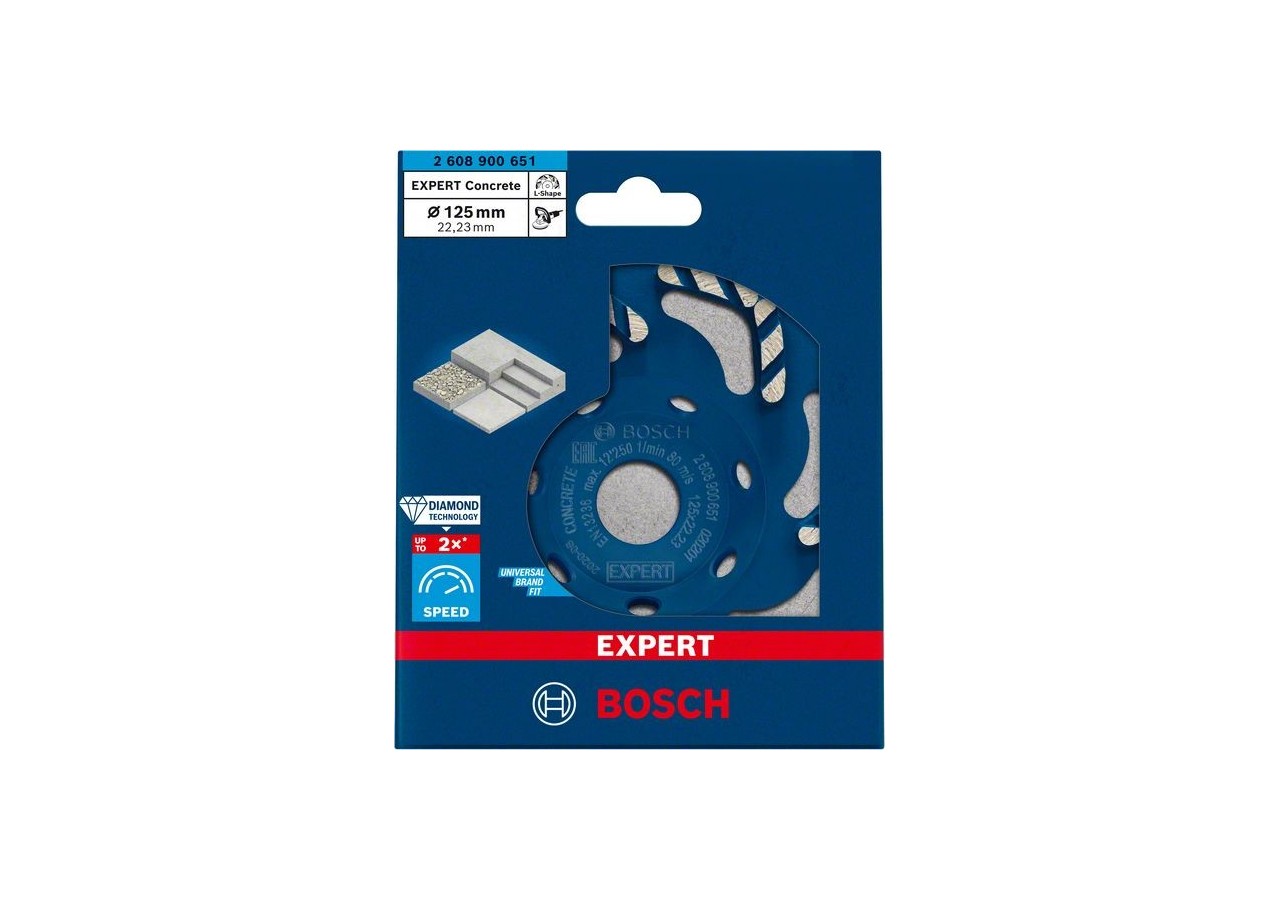 Meule Expert Concrete Grinding 125 x 22,23 x 4,5 mm - 2608900651 - Bosch