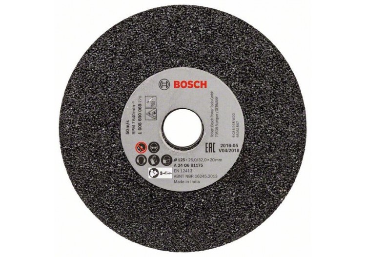 Meule pour meuleuses droites 125 mm, 20 mm, 24 - 1608600069 - Bosch