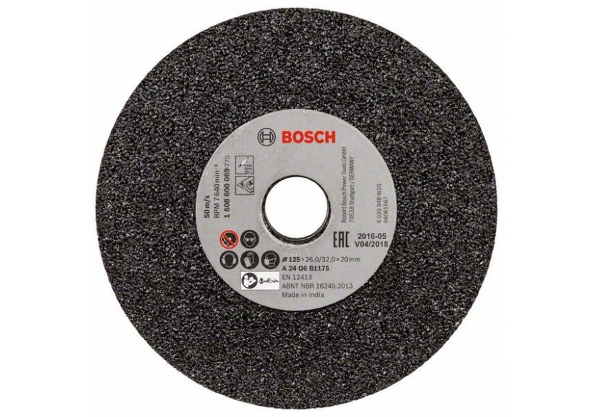 Meule pour meuleuses droites 125 mm, 20 mm, 24 - 1608600069 - Bosch Meule pour meuleuses droites 125 mm, 20 mm, 24 - 1608600069 - Bosch