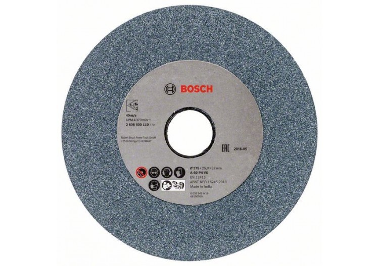 Meule pour touret à meuler 175 mm, 32 mm, 60 - 2608600110 - Bosch
