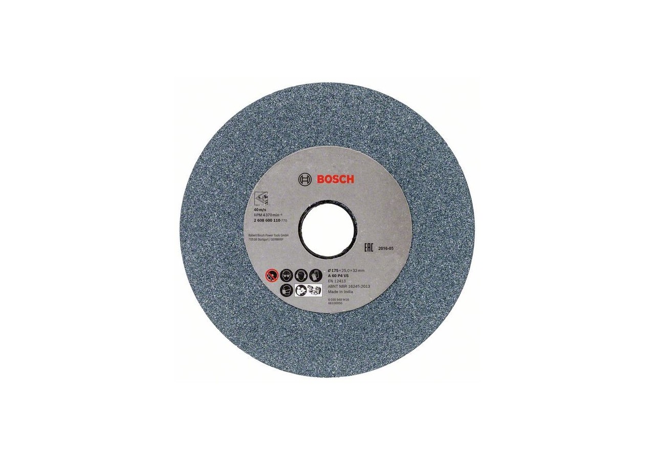 Meule pour touret à meuler 175 mm, 32 mm, 60 - 2608600110 - Bosch