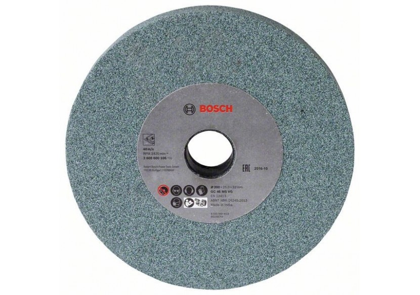 Meule pour touret à meuler 200 mm, 32 mm, 46 - 2608600106 - Bosch Meule pour touret à meuler 200 mm, 32 mm, 46 - 2608600106 - Bosch