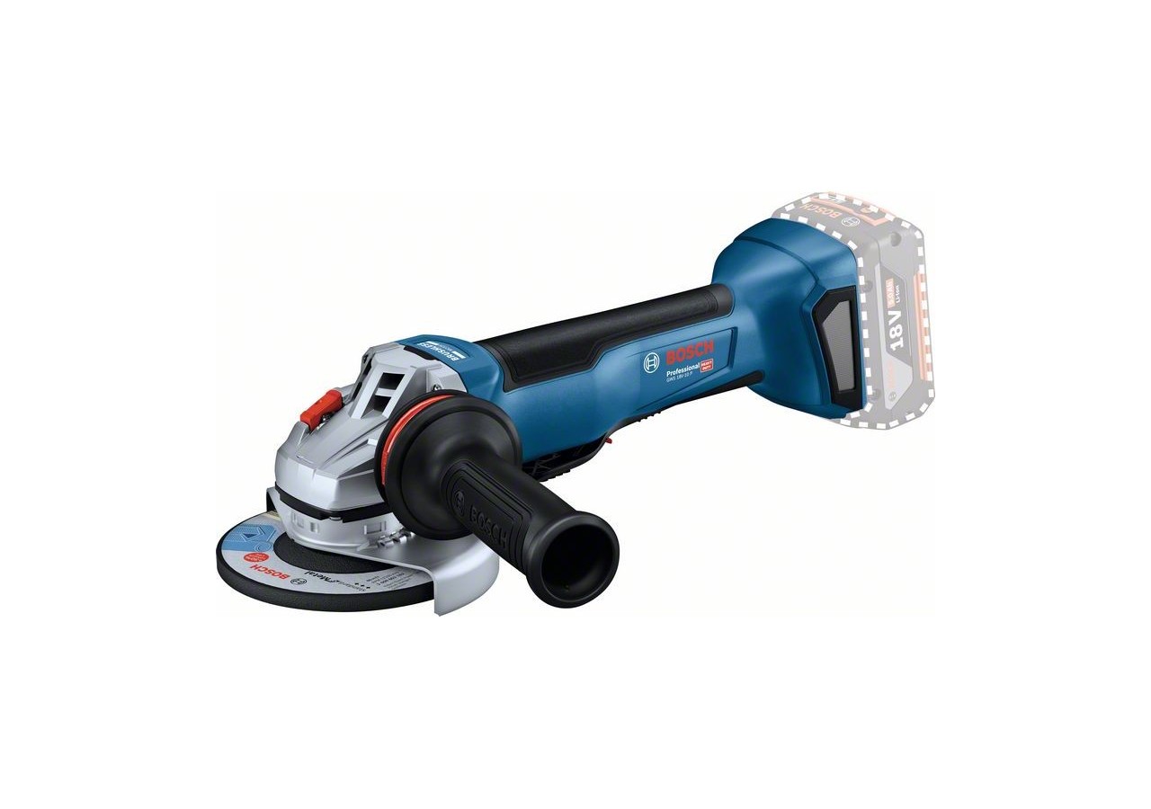 MEULEUSE 125 MM GWS 18V-10 P, 2x GBA 18V 5,0Ah, GAL 1880, L-Boxx - 06019J4101 - Bosch
