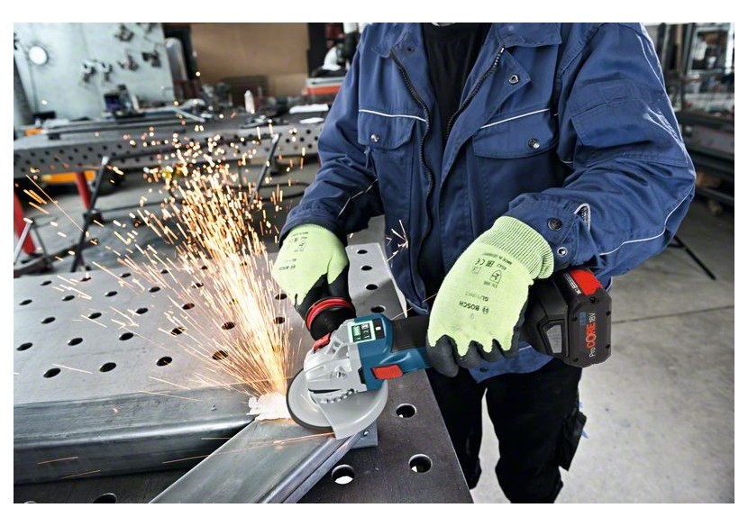 MEULEUSE 125 MM GWS 18V-10 SC 2x ProCORE18V 5,5Ah GAL 1880 - 06019G340E - Bosch