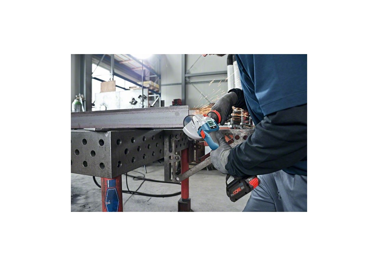 MEULEUSE 125 MM GWS 18V-10 SC 2x ProCORE18V 5,5Ah GAL 1880 - 06019G340E - Bosch