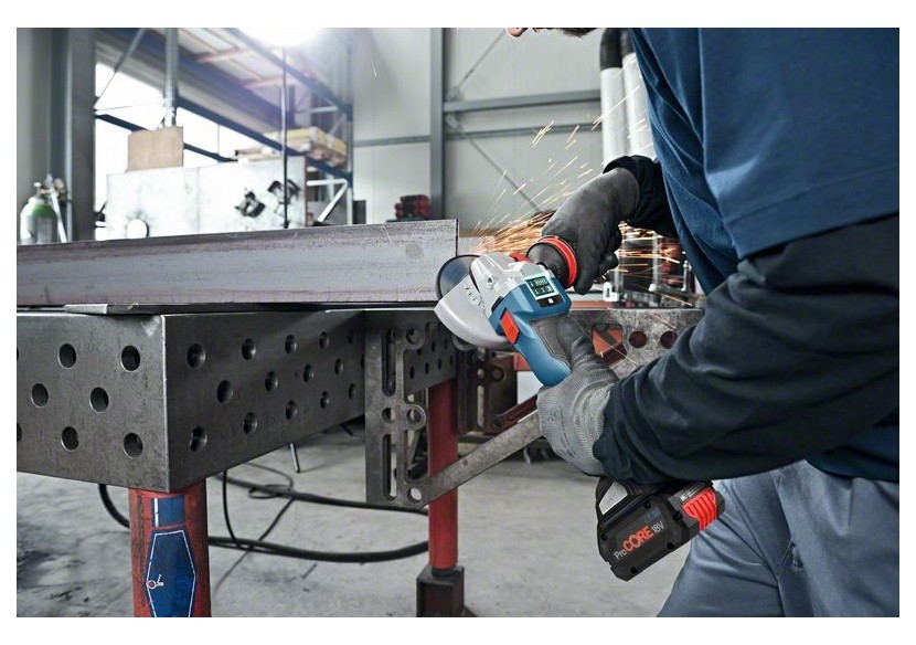 MEULEUSE 125 MM GWS 18V-10 SC 2x ProCORE18V 5,5Ah GAL 1880 - 06019G340E - Bosch