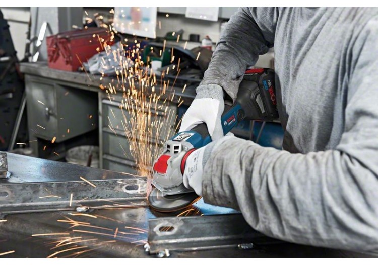 Meuleuse angulaire GWX 18V-10 + 2x5,0Ah GAL 1880 L-BOXX X-LOCK - 06017B0102 - Bosch 2