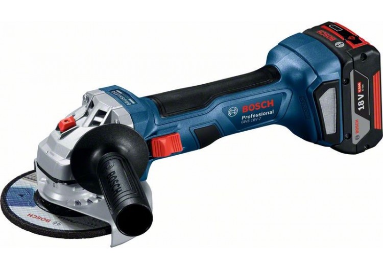 Meuleuse GWS 18V-7 2x4,0Ah + GAL 18V-40 L-Boxx - 06019H9005 - Bosch