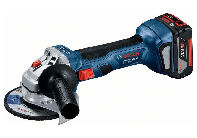 Meuleuse GWS 18V-7 2x4,0Ah + GAL 18V-40 L-Boxx - 06019H9005 - Bosch