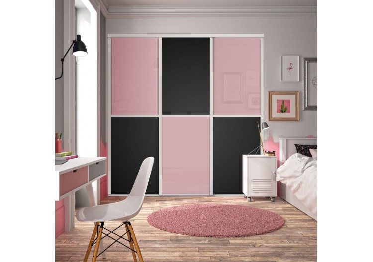 Façade de placard coulissante 3 portes Paris - Kazed : Confort'Mat 2