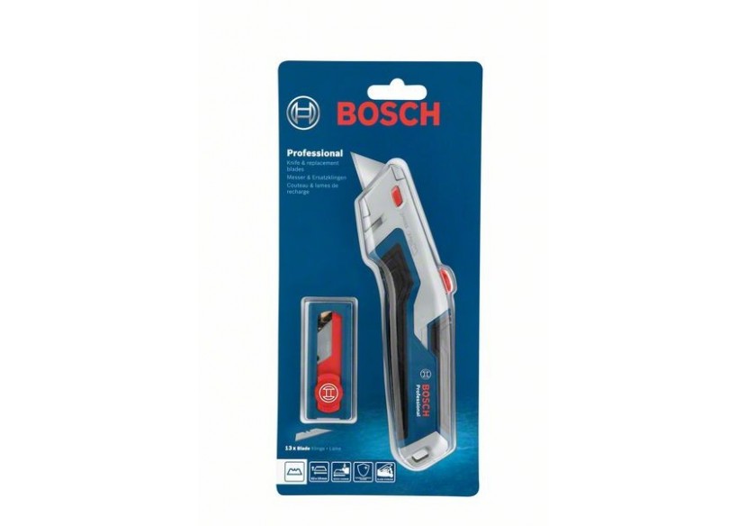 Set de couteaux cutter pliant , 10 lames de rechange pour couteau pliant - 1600A027M5 - Bosch Set de couteaux cutter pliant , 10 lames de rechange pour couteau pliant - 1600A027M5 - Bosch