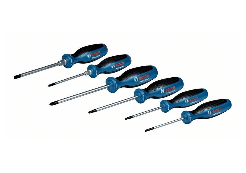 OUTILLAGE A MAIN Set de tournevis 6 pcs plat PH/PZ/TX - 1600A02CV3 - Bosch OUTILLAGE A MAIN Set de tournevis 6 pcs plat PH/PZ/TX - 1600A02CV3 - Bosch