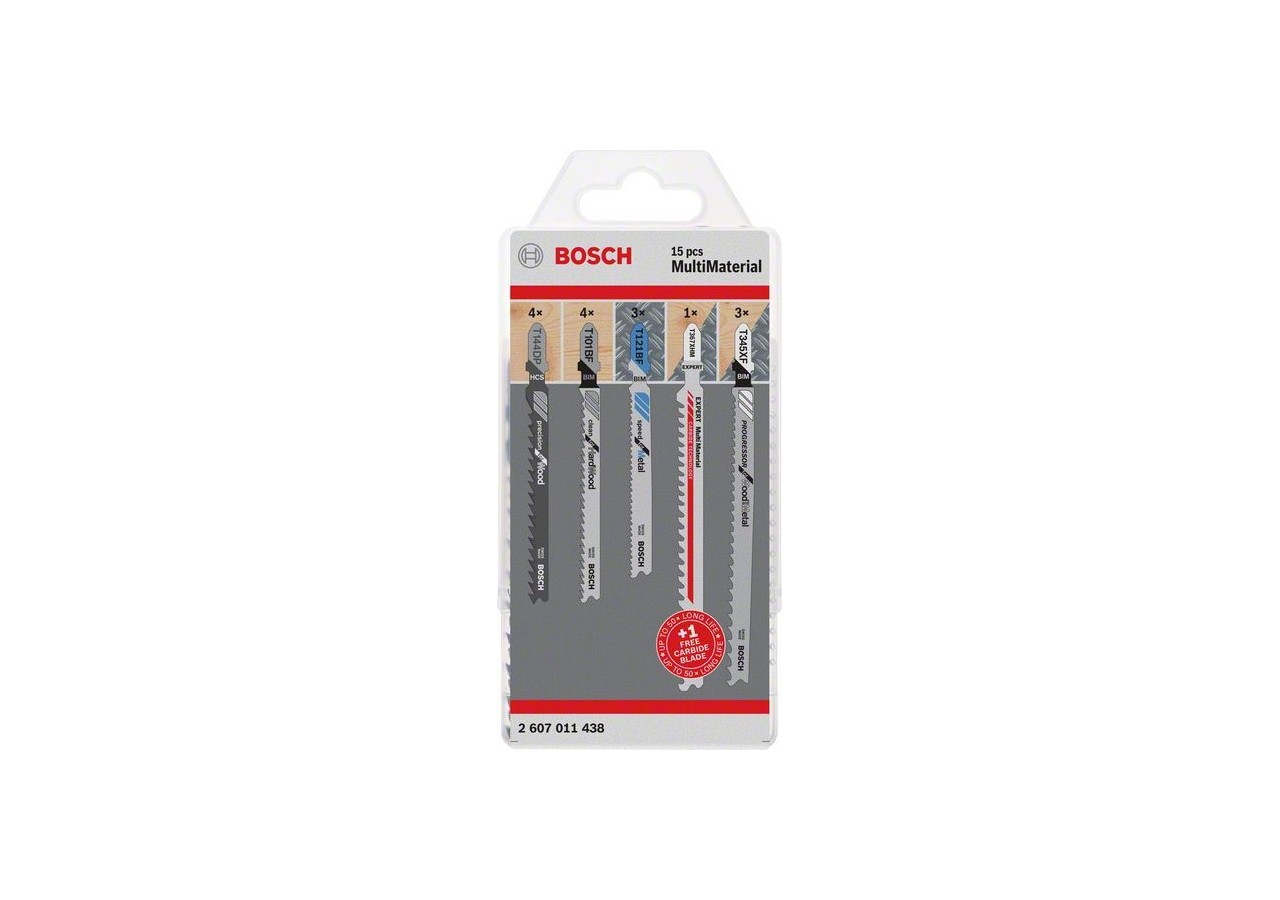 Pack MultiMat Lames scie sauteuse 14+1 - 2607011438 - Bosch