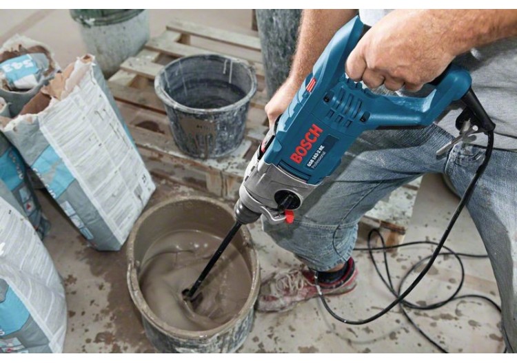 Perceuse à Percussion GSB 162-2 RE 1500W 2 vitesses 0-750/2550 tr/min Coffret - 060118B000 - Bosch