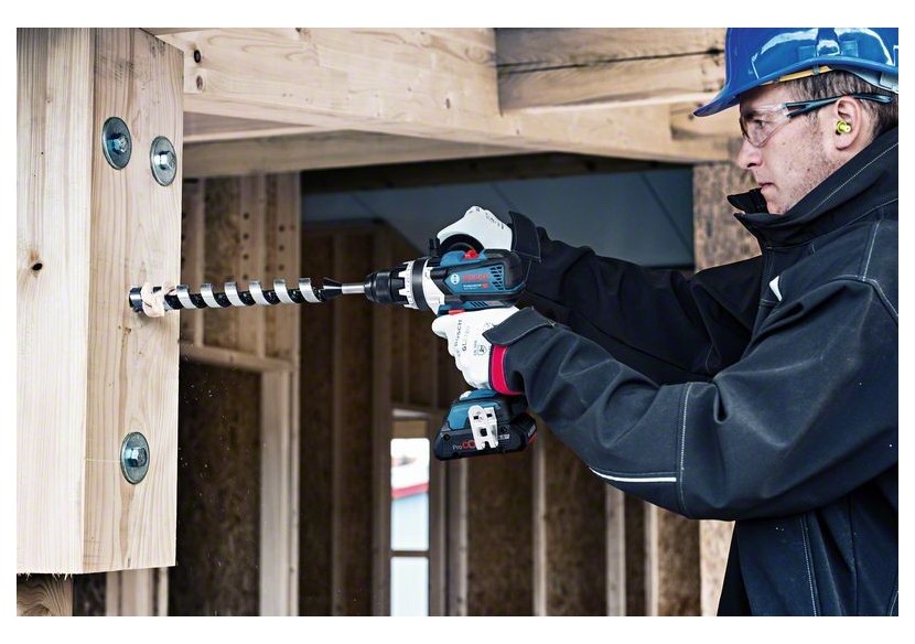 Perceuse à Percussion GSB 18V-110 C ProCORE18V 2x4,0Ah GAL 18V-40 CoMo L-Boxx - 06019G030C - Bosch