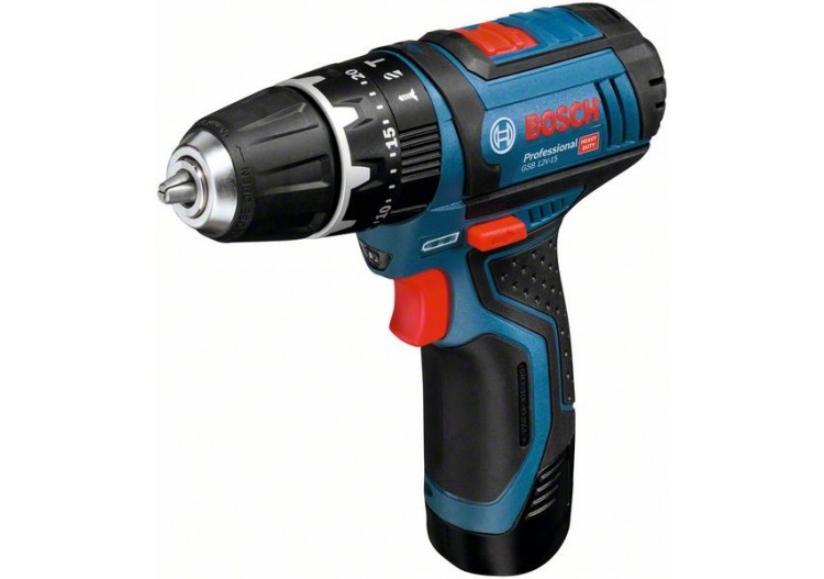 Perceuse visseuse à percussion GSB 12V-15 2x2,0Ah GAL 12V-20 sacoche - 06019B690H - Bosch