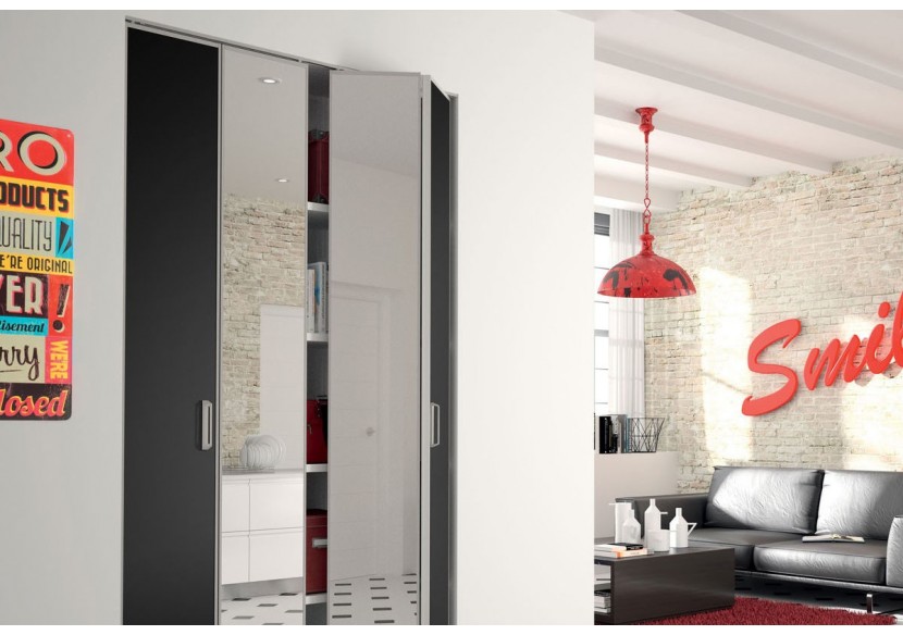 Façade de placard 2 portes pliante Lindy Hop - Kazed : Confort'Mat