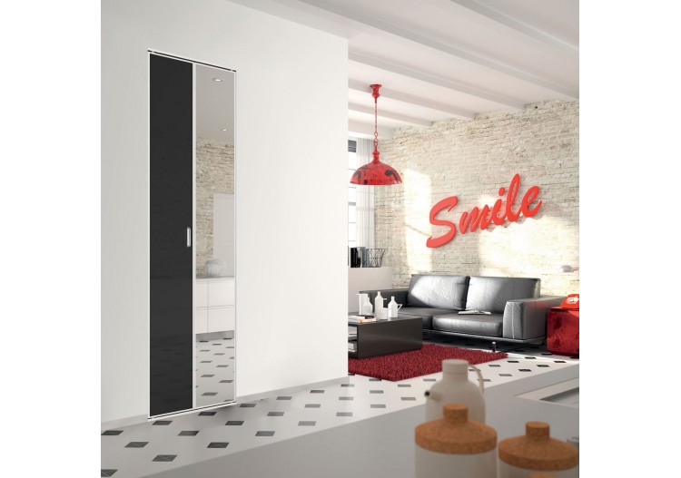 Façade de placard 1 porte pliante Lindy Hop laqué - Kazed : Confort'Mat 2