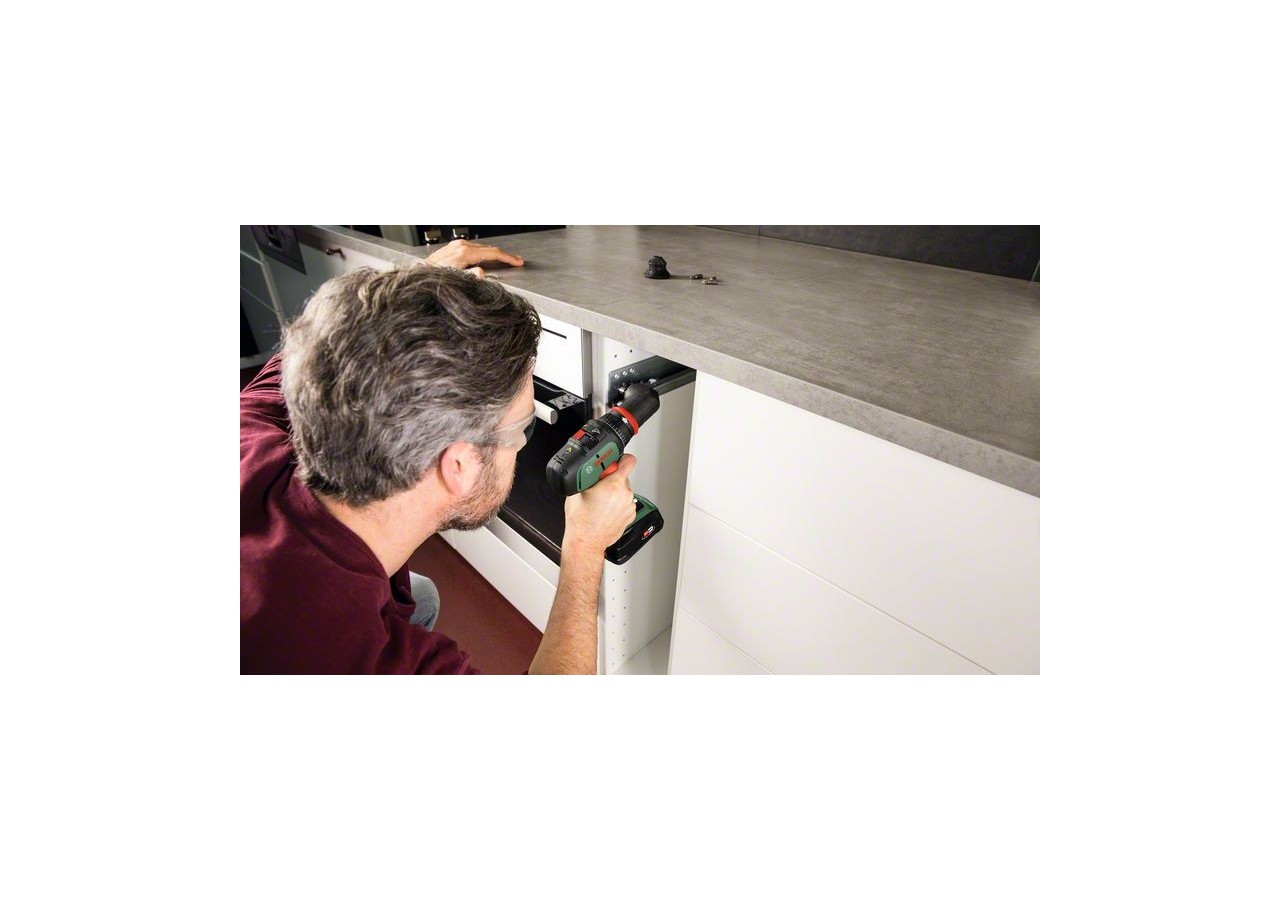 Perceuse-visseuse 2 vitesses sans-fil AdvancedDrill 18 - outil seul (vert pâle) - 06039B5003 - Bosch