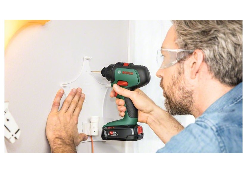 Perceuse-visseuse 2 vitesses sans-fil AdvancedDrill 18 - outil seul (vert pâle) - 06039B5000 - Bosch