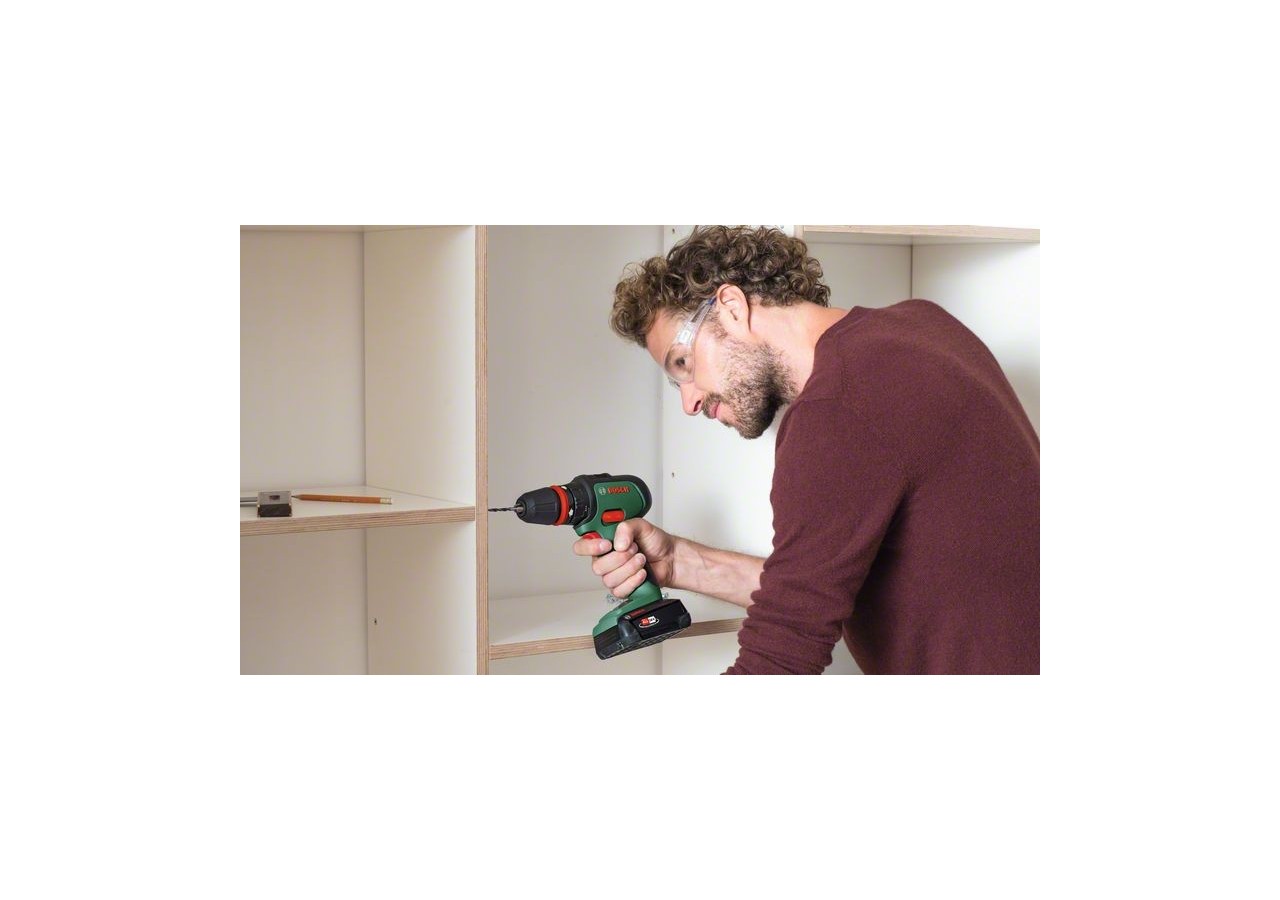 Perceuse-visseuse 2 vitesses sans-fil AdvancedDrill 18 - outil seul (vert pâle) - 06039B5000 - Bosch