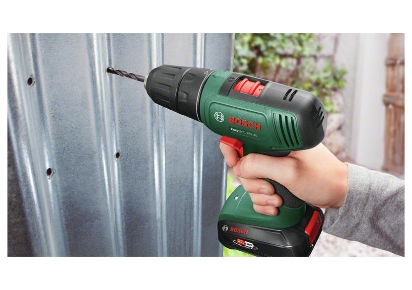 Perceuse-visseuse 2 vitesses sans-fil EasyDrill 18V-40 - 2x 2,0Ah + AL18V-20 ave - 06039D8005 - Bosch