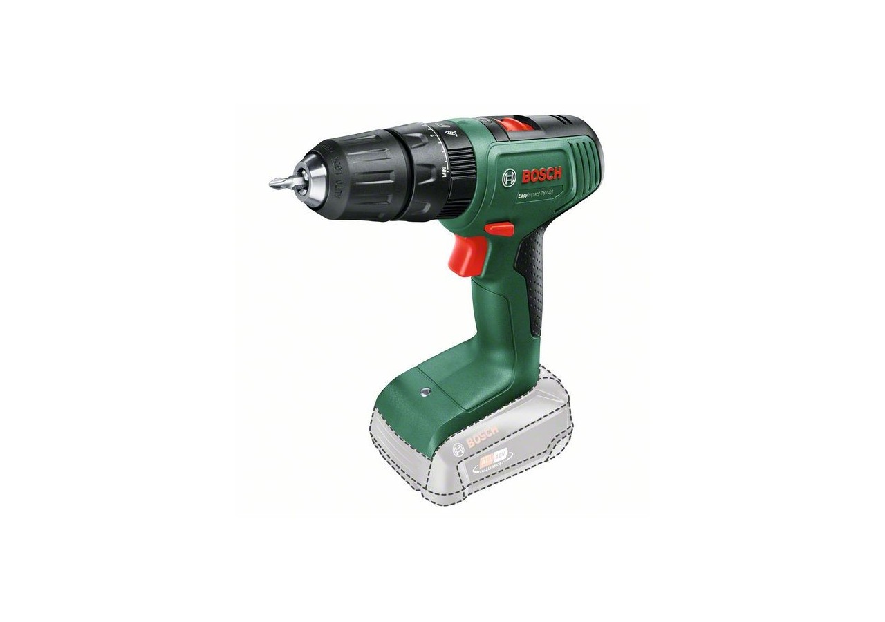 Perceuse-visseuse à percussion 2 vitesses sans-fil EasyImpact 18V-40 - 2x 2,0Ah - 06039D8108 - Bosch