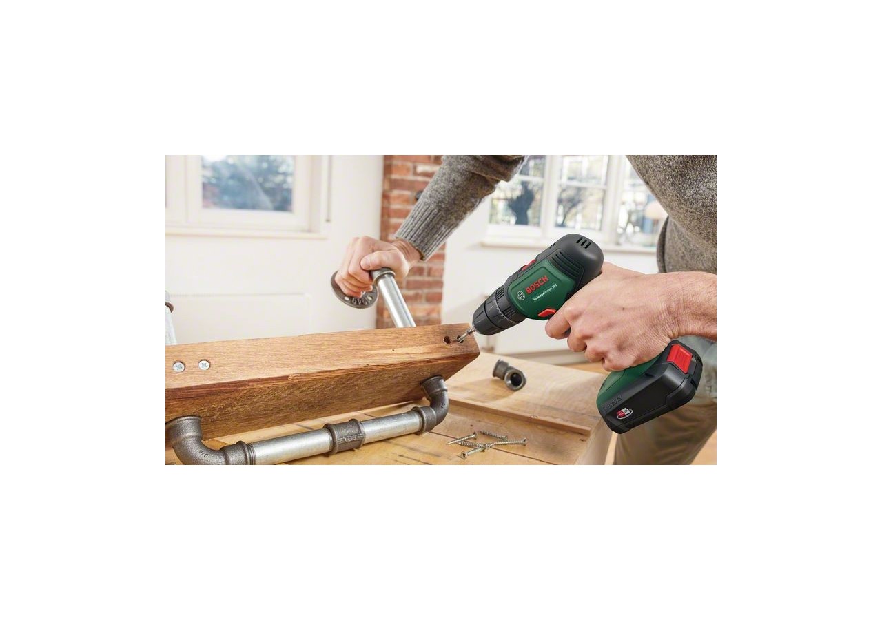 Perceuse-visseuse à percussion UniversalImpact 18V 2 batteries 1,5Ah + 210 Acc + SBX Set - 06039D4107 - Bosch