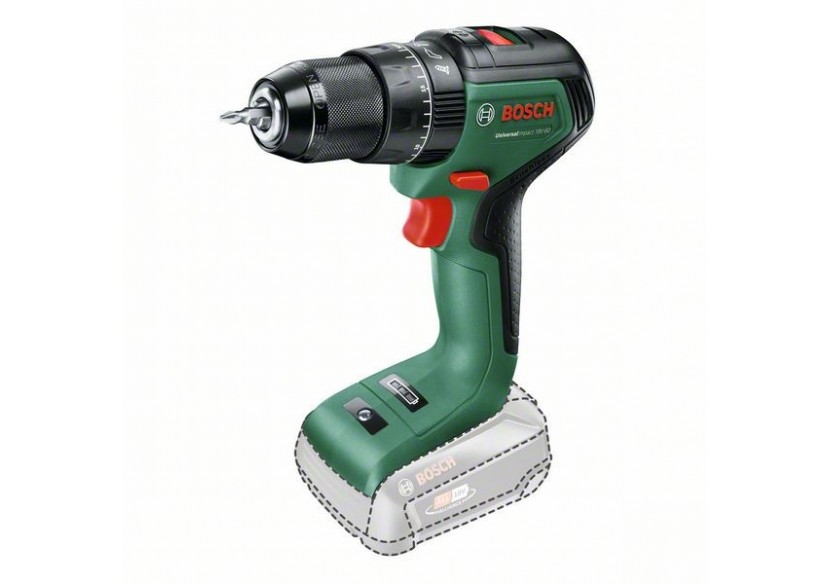 Perceuse-visseuse à percussion UniversalImpact 18V-60 Outil seul - 06039D7100 - Bosch