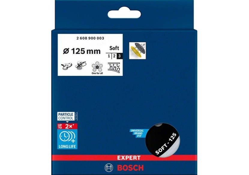 Plateau de ponçage Multitrous Expert Multihole Universal 125 mm, Souple - 2608900003 - Bosch Plateau de ponçage Multitrous Expert Multihole Universal 125 mm, Souple - 2608900003 - Bosch