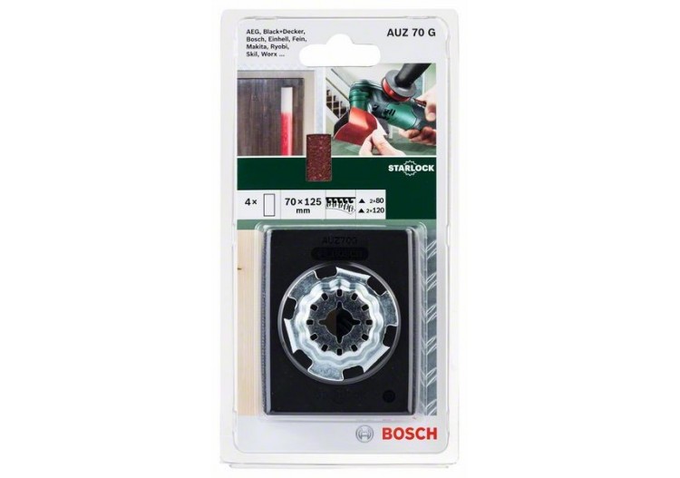 Plateau de ponçage Starlock  70x55mm  AUZ70G - 2609256D18 - Bosch