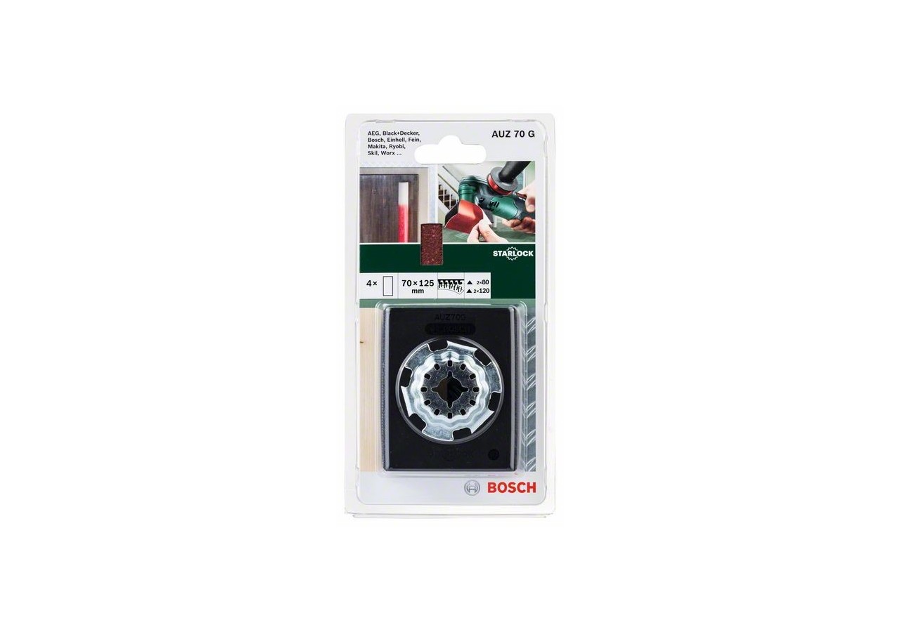 Plateau de ponçage Starlock  70x55mm  AUZ70G - 2609256D18 - Bosch
