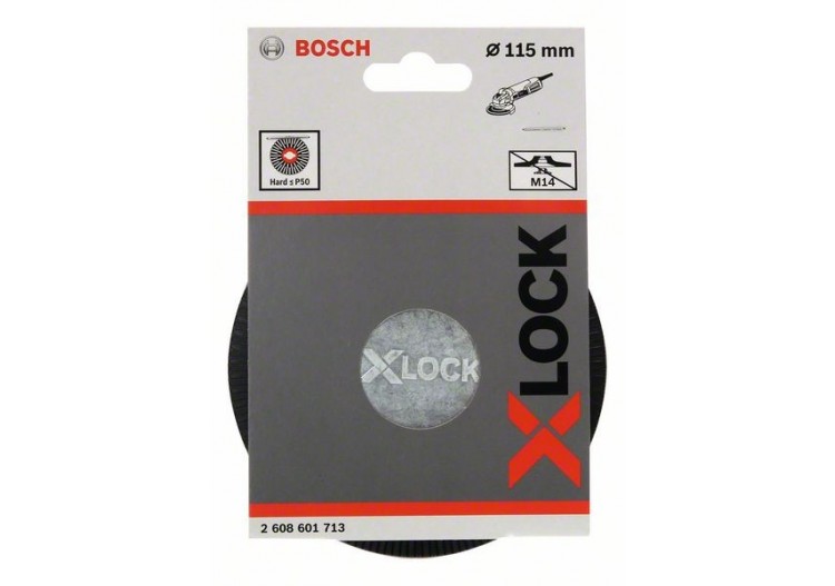 Plateau de ponçage X-LOCK 115 mm, dur 115 mm, 13 300 tr/min - 2608601713 - Bosch