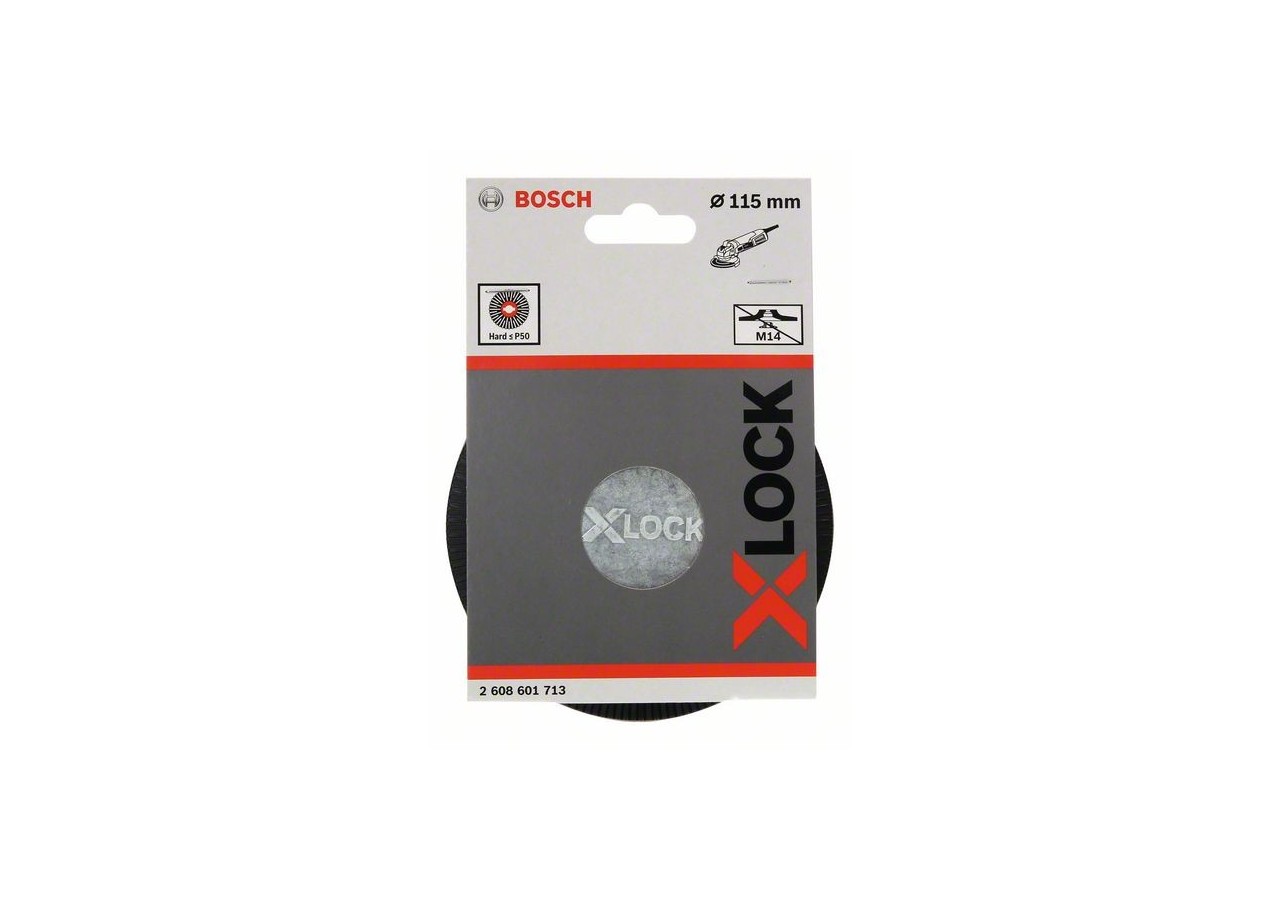 Plateau de ponçage X-LOCK 115 mm, dur 115 mm, 13 300 tr/min - 2608601713 - Bosch