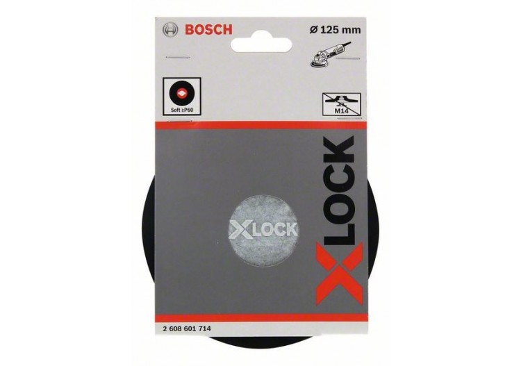 Plateau de ponçage X-LOCK 125 mm, doux 125 mm, 12 500 tr/min - 2608601714 - Bosch