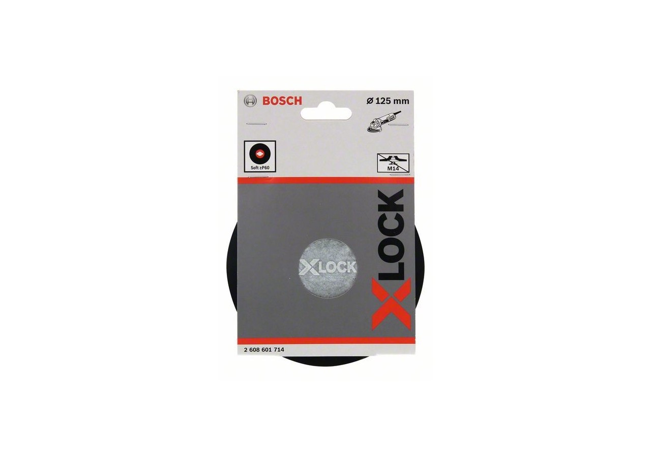 Plateau de ponçage X-LOCK 125 mm, doux 125 mm, 12 500 tr/min - 2608601714 - Bosch