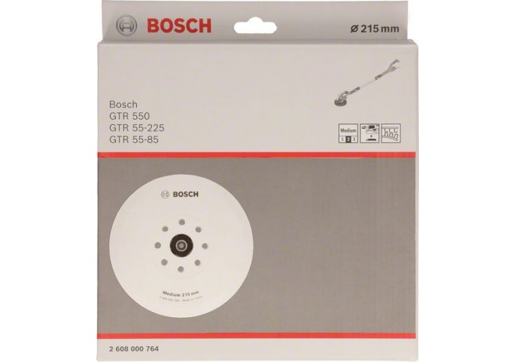 Plateau de support moyen pour ponceuse GTR 550, 215mm - 2608000764 - Bosch